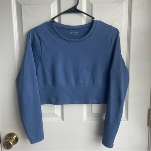 OFFLINE By Aerie Sidewalk Seamless Long Sleeve Cropped T-shirt